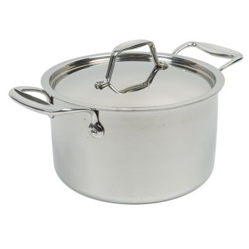 TriPly Stainless Steel Casserole and Lid 20cm