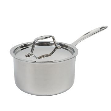 TriPly Stainless Steel Sauce Pan and Lid 16cm