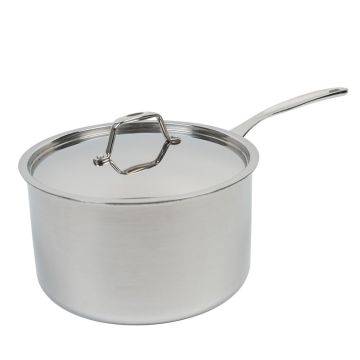 TriPly Stainless Steel Sauce Pan and Lid 24cm