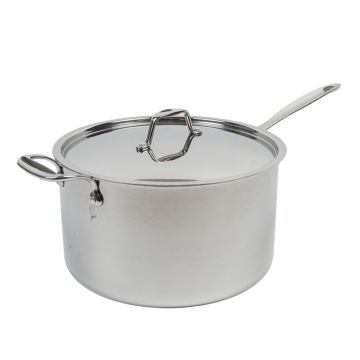 TriPly Stainless Steel Sauce Pan and Lid 28cm
