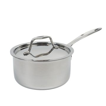 TriPly Stainless Steel Saute Pan and Lid 16cm