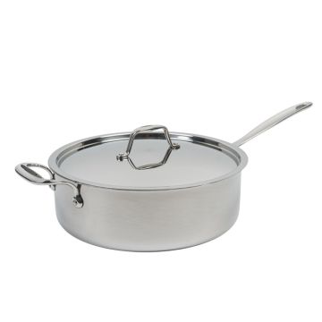 TriPly Stainless Steel Saute Pan and Lid 28cm
