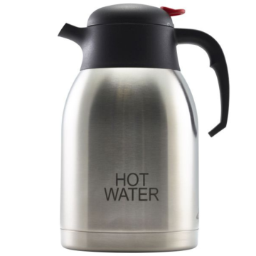 Vacuum Push Button Jug Inscribed Hot Water 2 Litre