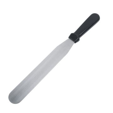 Black Handle Spatula 10&quot;x1.5&quot; Blade