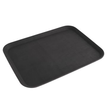 Non Slip Tray Rectangular Black 16&quot; x 22&quot;