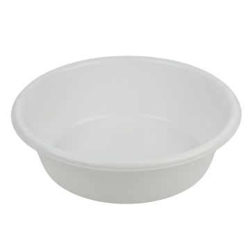White Round Plastic Mixing Bowl 5 Litres, 31.5cm