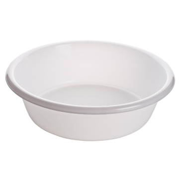 White Round Plastic Mixing Bowl 11 Litres, 40.5cm