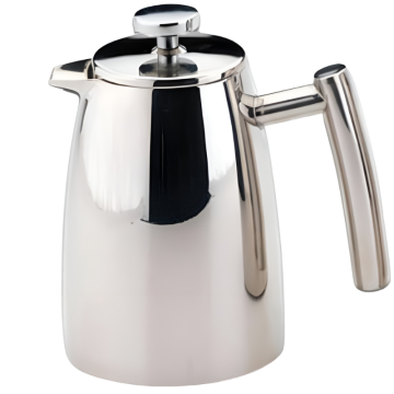 Grunwerg Café Stål Belmont 18/10 Stainless Steel Double Wall Cafetiere 12 Cup, 1.5 Litres