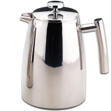 Grunwerg Café Stål Belmont 18/10 Stainless Steel Double Wall Cafetiere 16 Cup, 2 Litres