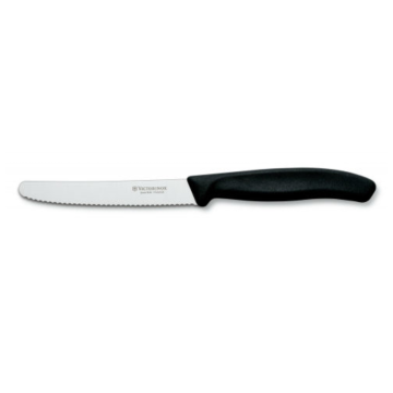 Victorinox Polypropylene Tomato Utility Knife Serrated Edge in Black 11cm