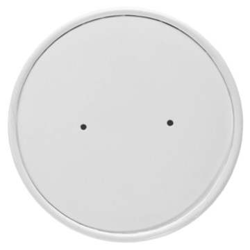 Disposable White Vented Lids for Soup Container 8oz-16oz (Pack 50) [500]