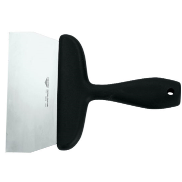 Paderno Stainless Steel Triangular Cleaning Spatula with Polypropylene Handle 15cm