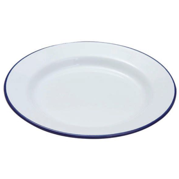 Falcon Housewares White Enamel Dinner Plate 24cm