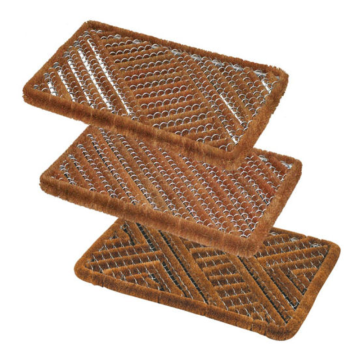 Boston Brush Scraper Coir Assorted Doormat 39 x 59cm