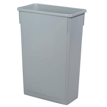 Grey Slim Recycling Bin 50.7 x 27.2 x 75.6 cm 87 litres
