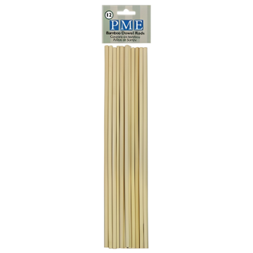 PME Bamboo Dowel Rods (Pack 12)