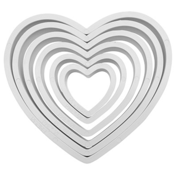 PME Heart Cutters (Pack 6)