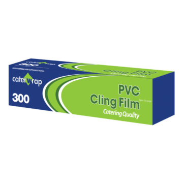 Caterwrap PVC Low Migration Cling Film 30cm x 300m Cutterbox