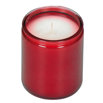 Bolsius Starlight Red Jar Candles 50 Hour Burn Time (Pack 8)