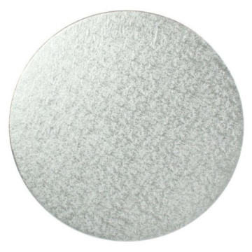 Round Cake Board Drum 12mm Silver 8&quot; (Pack 5)
