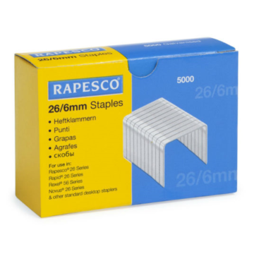 Rapesco 26/6mm Staples (Pack 5000)