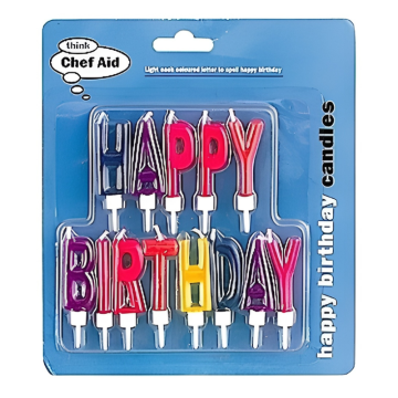 Chef Aid Birthday Candles Carded