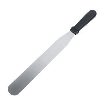 Black Handle Spatula 12&quot;x1.5&quot; Blade
