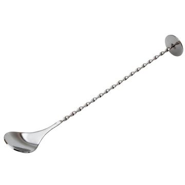 Stainless Steel Bar Spoon with Masher
