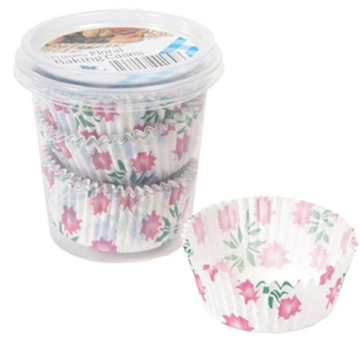 Essential Cake Cases Floral (Pack 75)