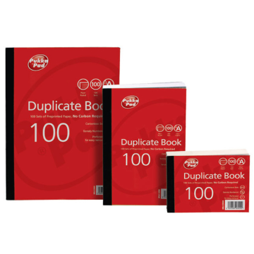 Pukka Duplicate Book Plain Rules NCR 104mm x 130mm
