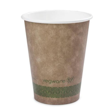 Vegware Biodegradable 8oz Brown Kraft Hot Coffee Cup (Pack 50) [20]