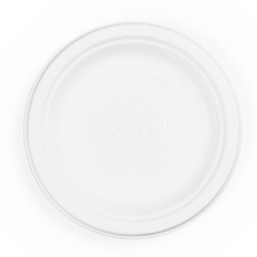 Vegware Compostable 6&quot; Nourish Bagasse Plate (Pack 125)
