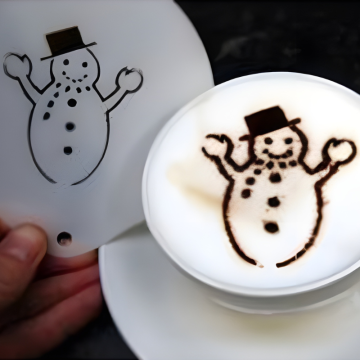 Happy Snowman Stencil