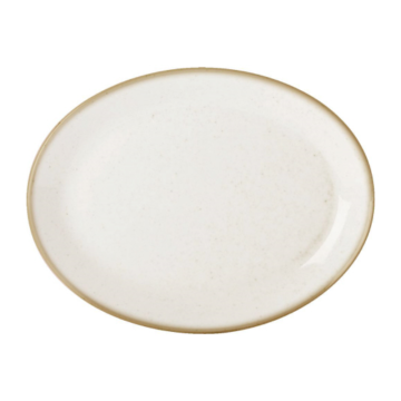 Seasons Oatmeal Oval Plate 30cm