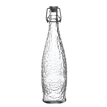 Borgonovo Glacier Water Bottle with a Clear Clip Lid 1 Litre