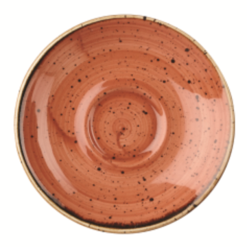 Churchil Stonecast Orange Espresso Saucer 4.5&quot;