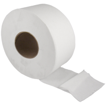 Mini Jumbo Toilet Roll 2ply White 3&quot; Core (Pack 12)
