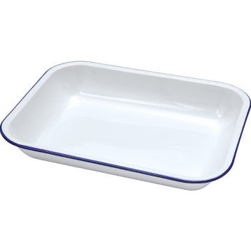 Falcon Housewares White Enamel Bake Pan 37cm