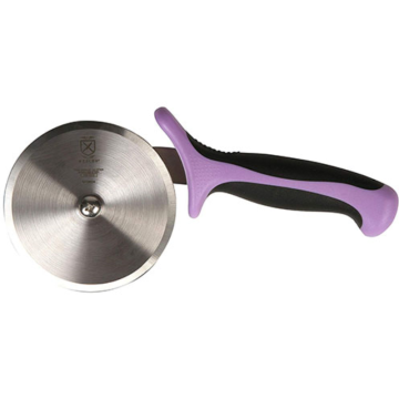 Mercer Culinary Millennia Heavy Duty Pizza Cutter 4&quot; Allergen Purple Handle