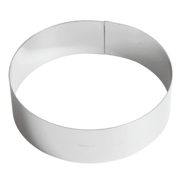 Ice Cream Cake Ring Stainless Steel 6cm high, 20cm wide