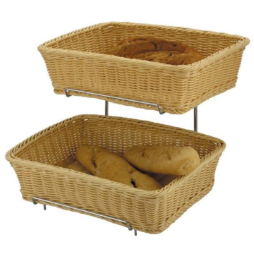 Poly Rattan Basket Heavy Duty 2pc 36x27x9cm