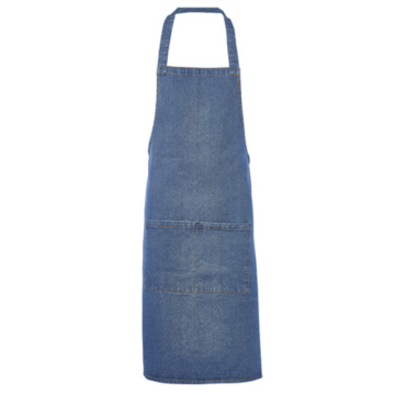 Washed Denim Bib Apron 70 x 90cm