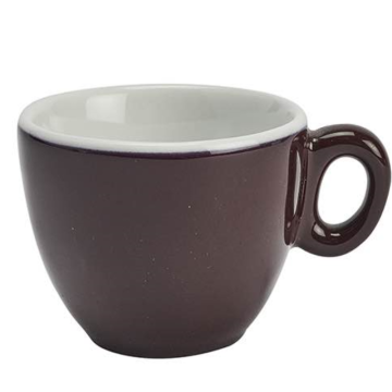 Inker Luna 3oz / 7cl Espresso Cup In Egg Plant Brown