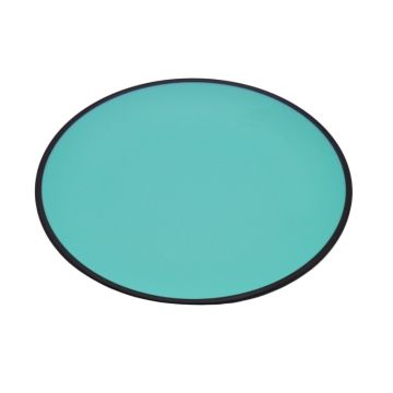 Melamine Black Blue Side Plate 18cm