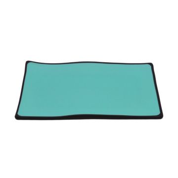 Melamine Black Blue Rectangular Serving Platter 27cm x 16cm