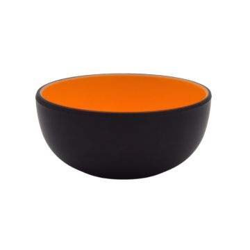 Melamine Black Orange Bowl 12cm