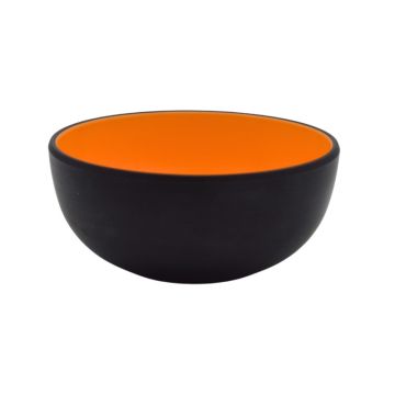 Melamine Black Orange Serving Bowl 14.5cm