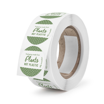 Vegware Compostable Round Sticker 45mm (Pack 1000)