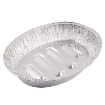 Super Value Aluminium Large Oval Roasting Pan 47 x 35 x 8.5 cm