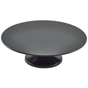 Melamine Cake Stand Black Round 33cm / 13&quot;